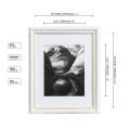 Wholesale New Design Custom 11" x 14"  Retro White Wood Picture Photo Wall Frame Art Display